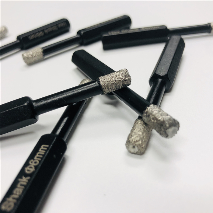 6mm Hex Shank Quick Release Vacuum Brazed Diamond Core Drill Bits Set for Porcelain Tile