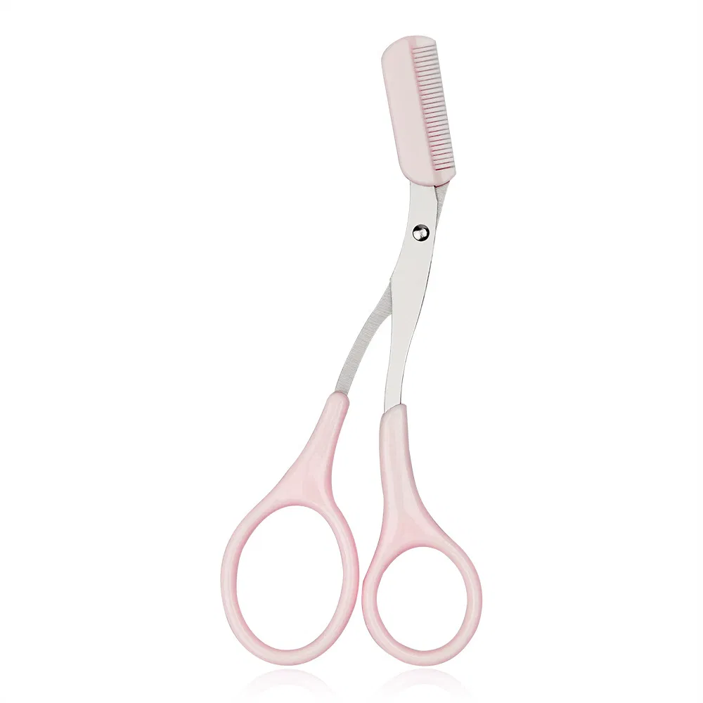 Stainless Steel Eyebrow Trimming Scissors with Eyebrow Comb Eyebrow Trimming Scissors