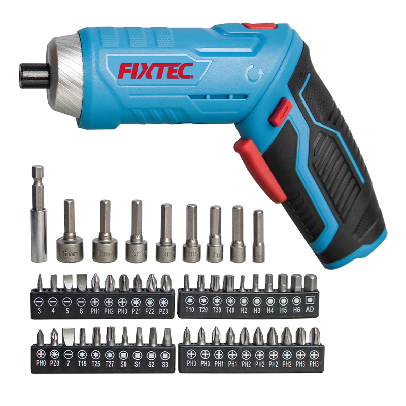 Fixtec 1500mAh Battery Lithium-Ion Impact Electric Power Screwdriver Tool Set with USB Type-C Charging Cable