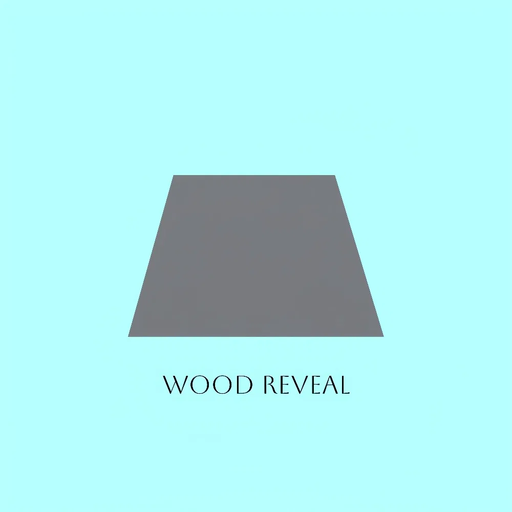 Wholesale Interior Wood Reveal Trapezoid Strip