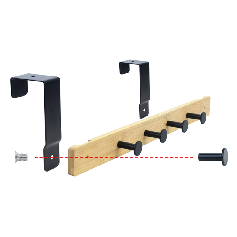 Most Popular Wholesale Bathroom Fittings Home Decor Wooden Bags Golden J Single Robe Hat Towel Key Hanging Handbag Hanger Wall Coat Hooks with Wooden