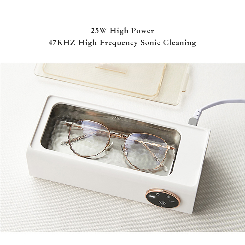 Portable Mini Ultrasonic Cleaner for Jewelry & Eyeglasses
