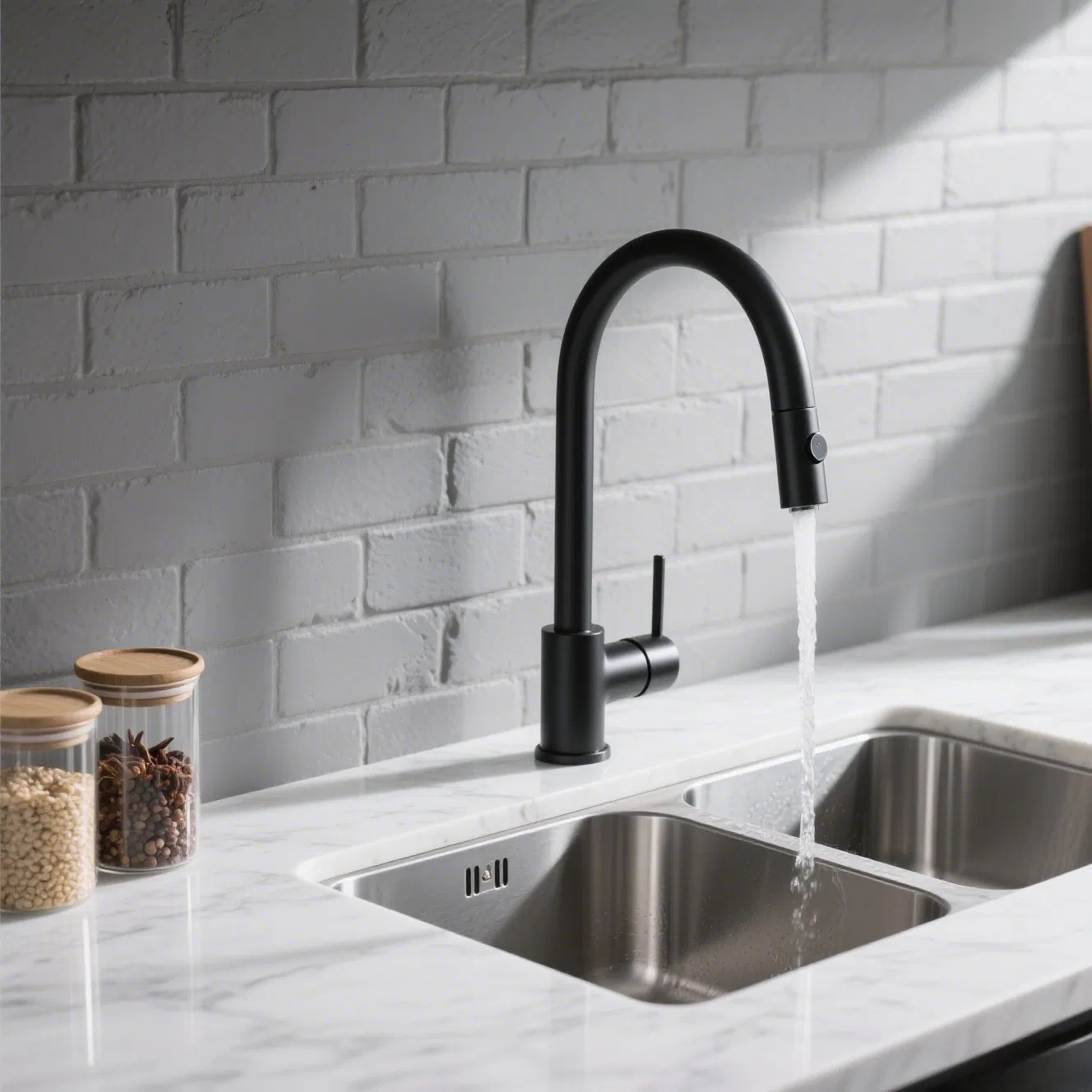 Versatile Kitchen Mixer Sanitary Ware Water Tap Adjustable Height Sink Faucet