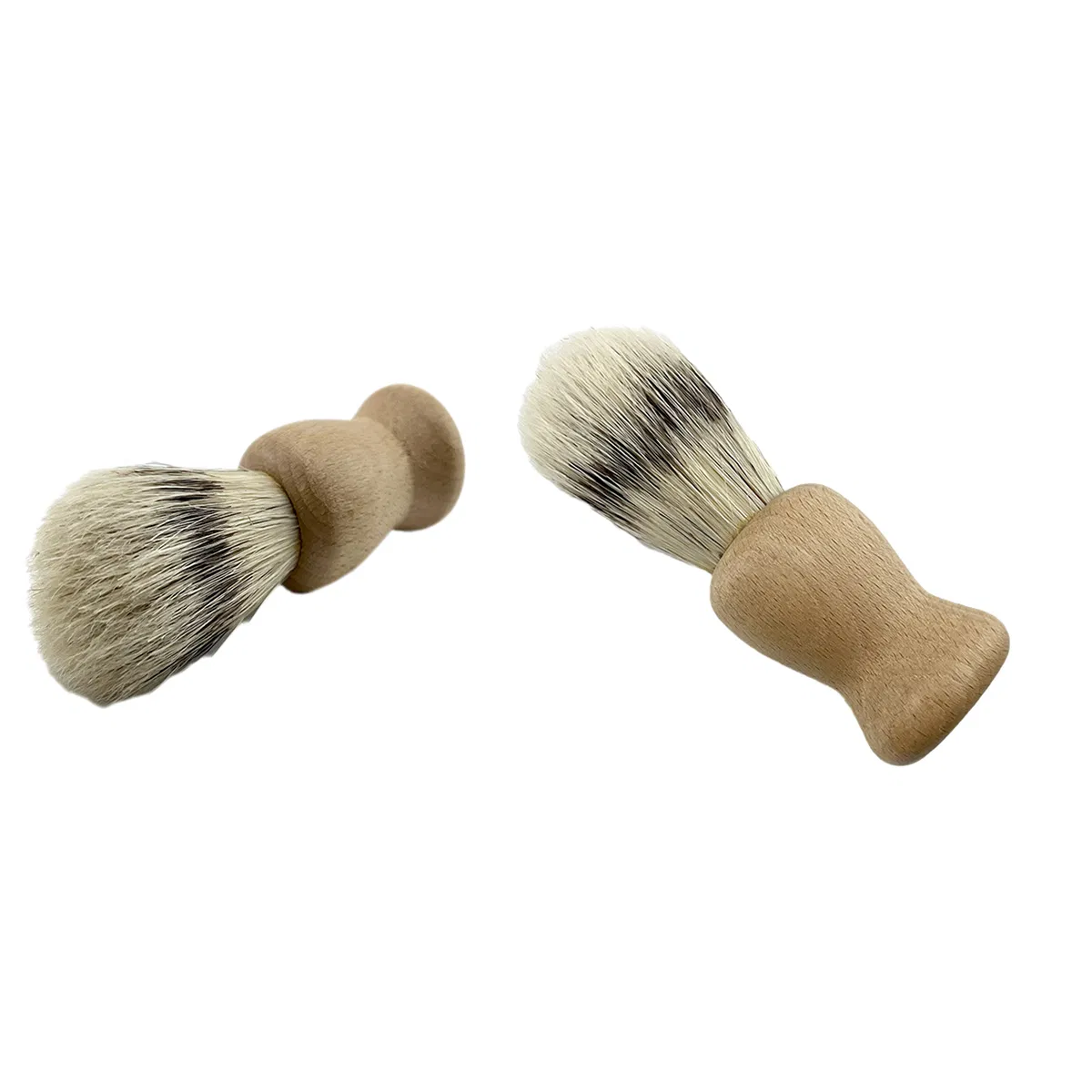 Eco Friendly Wood Beard Brush Reusable Wood Handle Shaving Brush with Nylon Hair