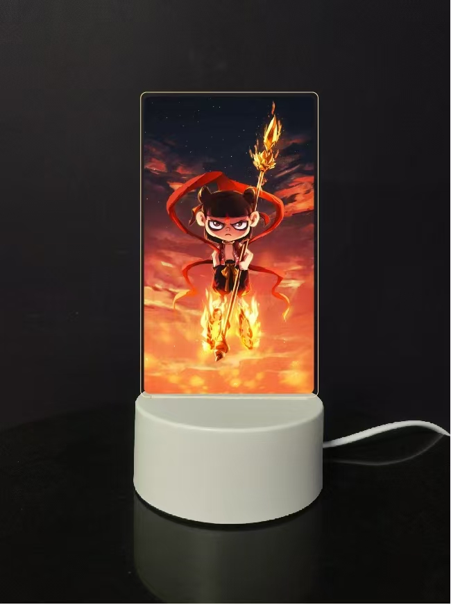 Nezha Illusion Lamp Acrylic 3D LED Night Light