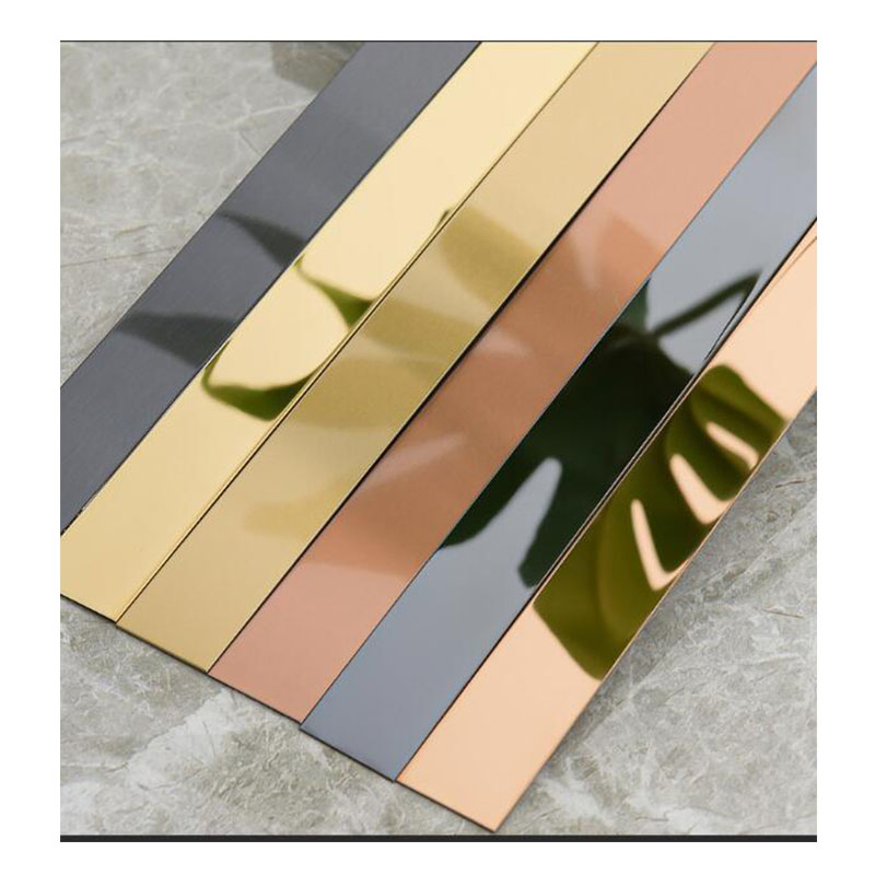 Self-Adhesive Stainless Steel Decorative Mirror Strip Tape for Wall and Cabinet