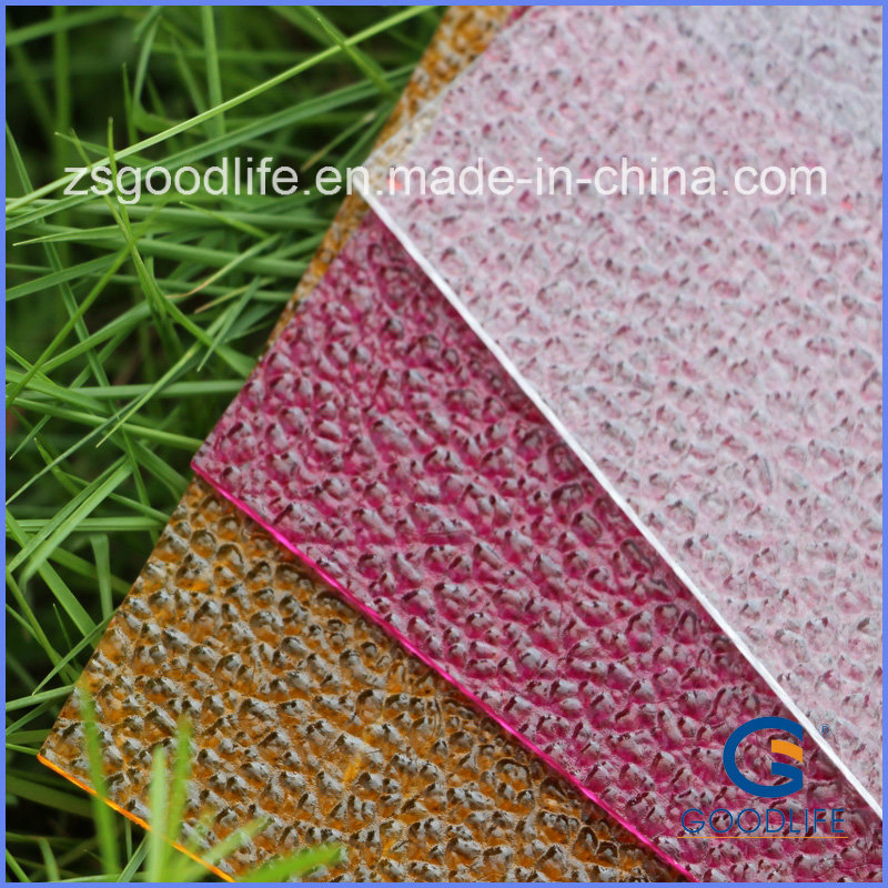 Supply 100% Virgin Bayer and Ge Polycarbonate Embossed Sheet