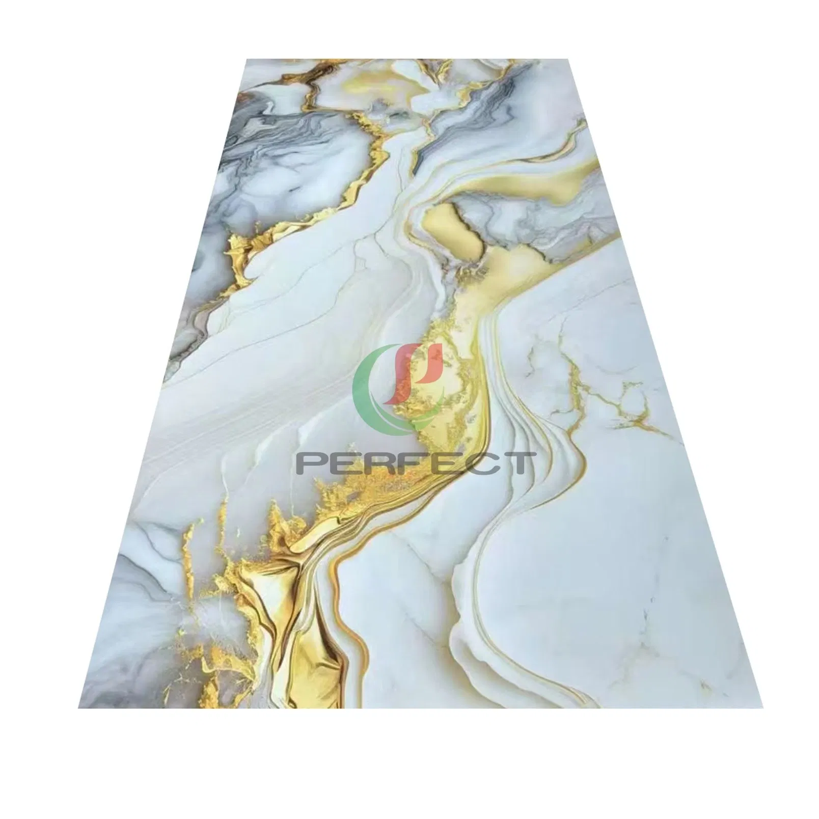 China High Quality Decorative PVC Marble Sheet Fire-Retardant Moisture-Proof Easy Clean Wall Board for Home Hotel Office Interior Decoration