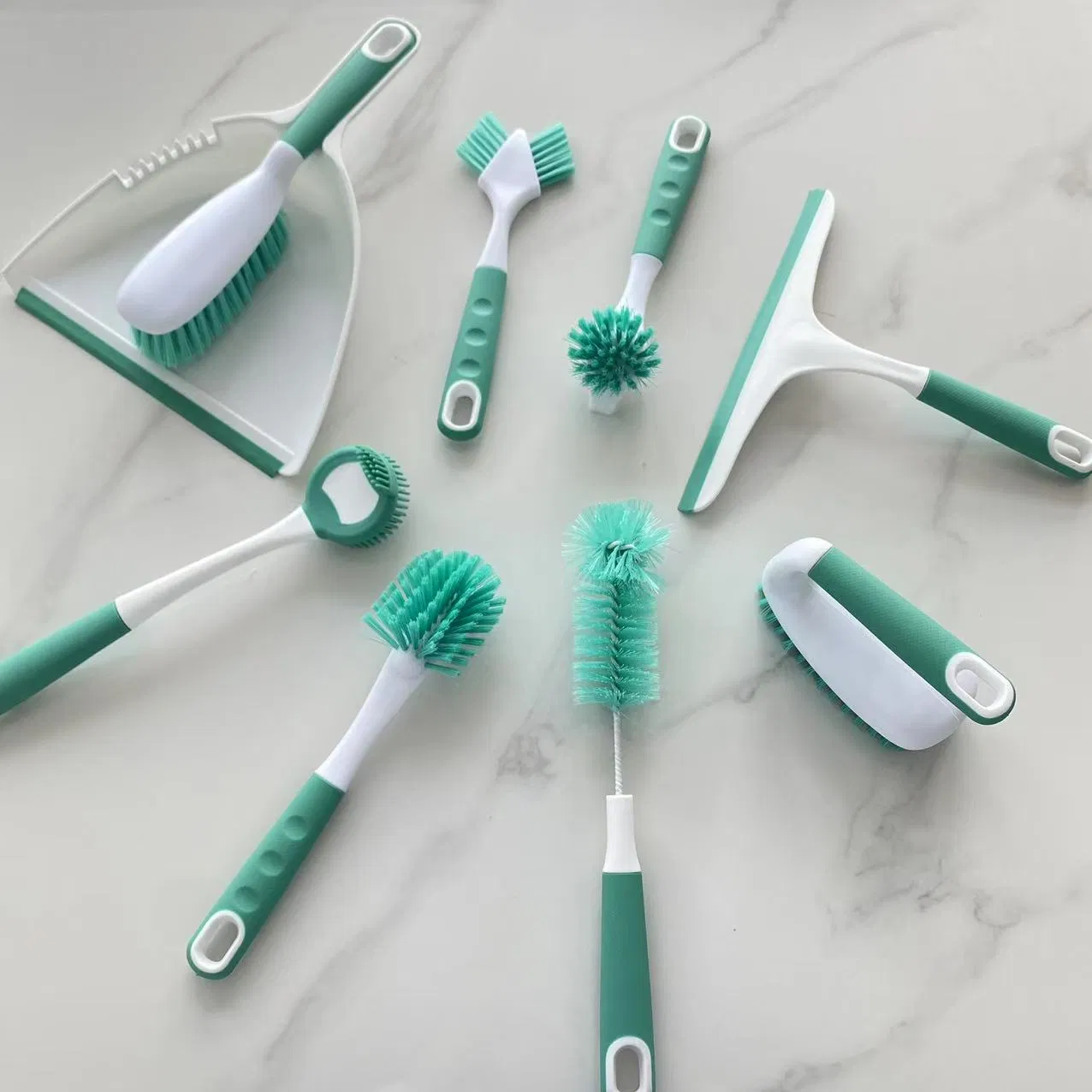 Soft Scraper Window Cleaner with Plastic Handle Home Bathroom Shower Glass Wiper Glass Squeegee