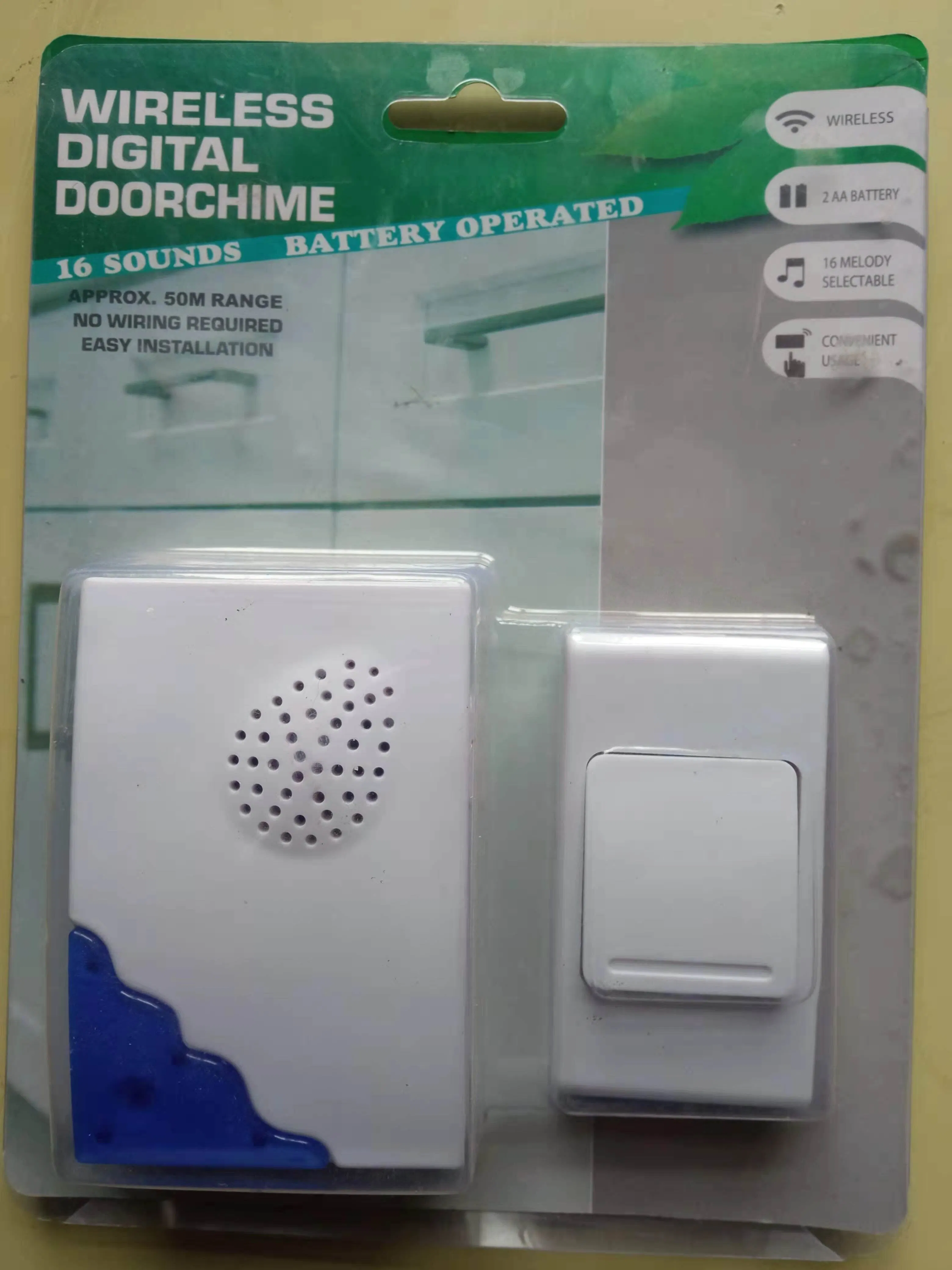 9V Battery Remote Control Wireless Doorbell