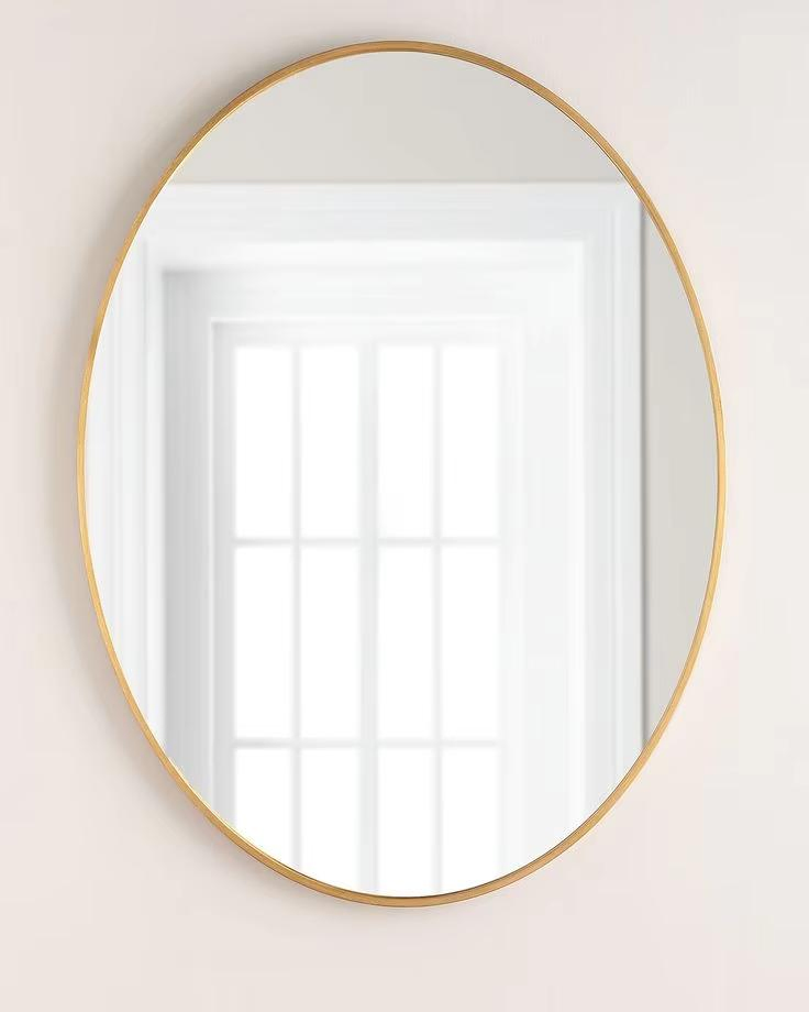 High Quality Oval Shape LED Mirror Touch Sensor 6000K Wall-Mounted Bathroom Mirror Manufacturer Price