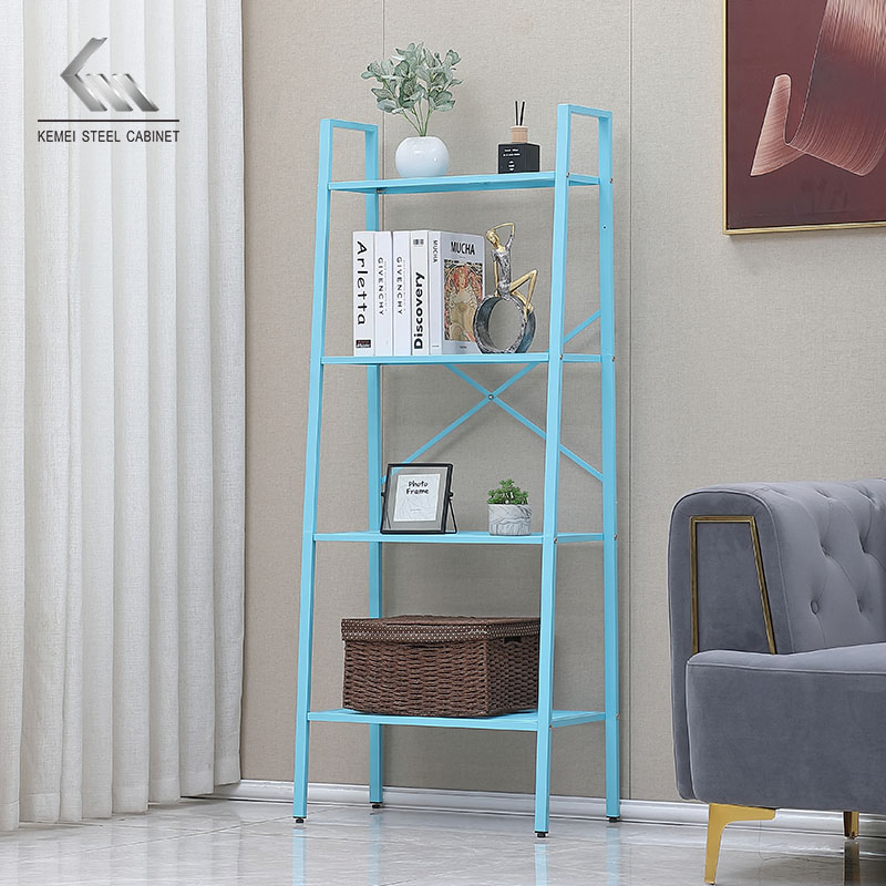 Металлическая лестница-стеллаж Kemei, 4 полки