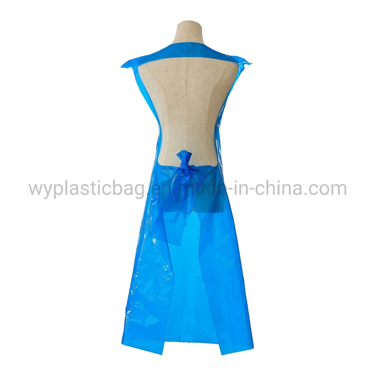 HDPE PE Apron White Blue Black Pink Waterproof Plastic Disposable Protective Aprons