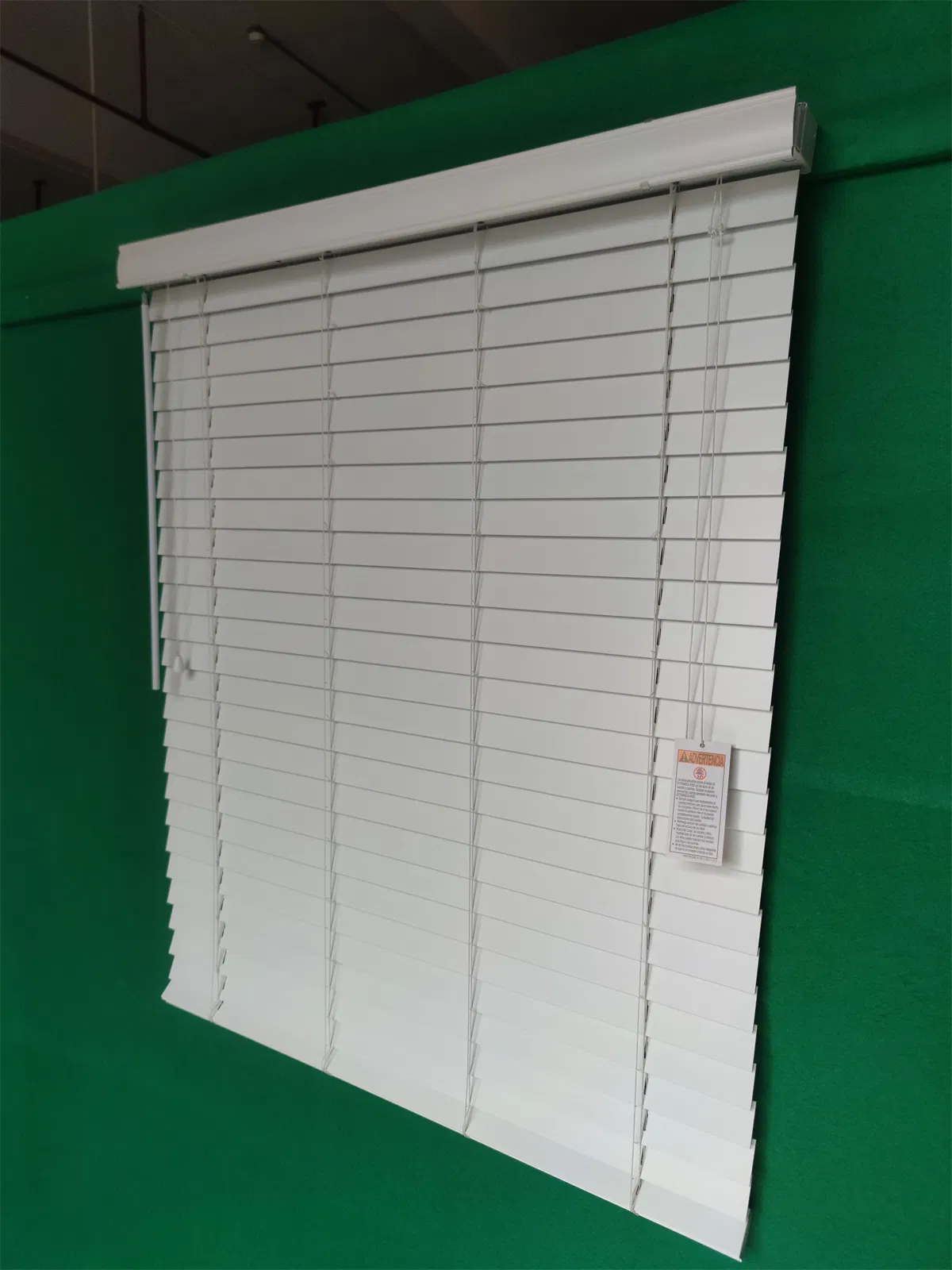 Good Price 50mm Slat High Profile Wand Cordless Wood Blinds