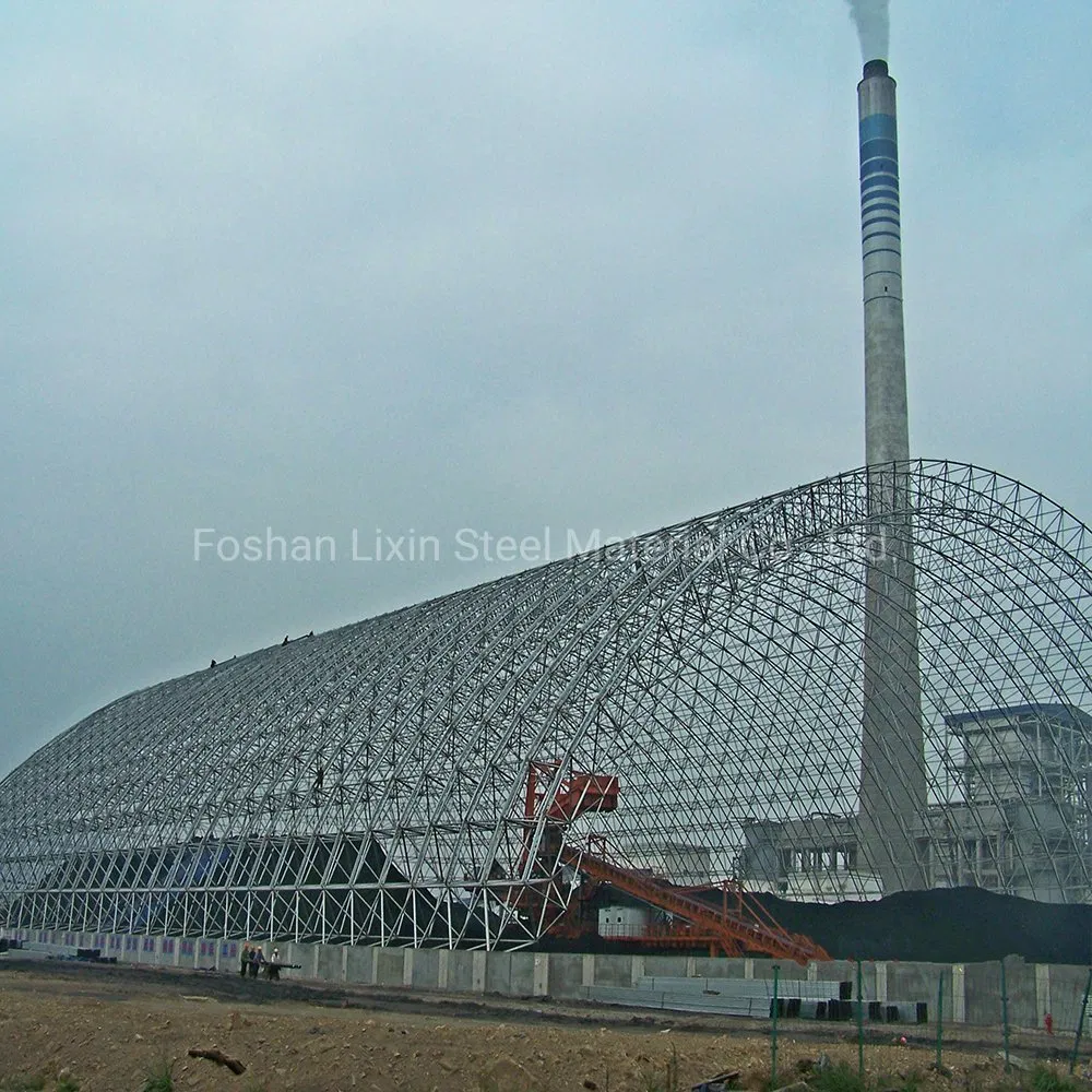 Arch Steel Structure Space Truss Roof Prefab Steel Frame Hangar Building