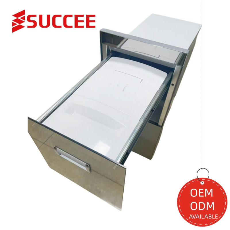 Kitchen Cabinet 2×15L Built-in Rice Dispenser: Pull-out Design, Airtight & Pest-Proof