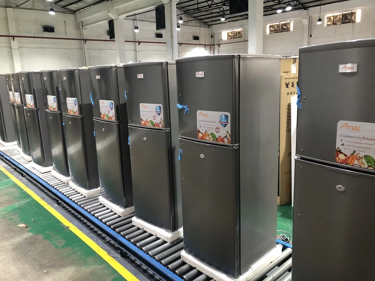 138L Double Door Refrigerator, Compact Fridge with Freezer Compartment