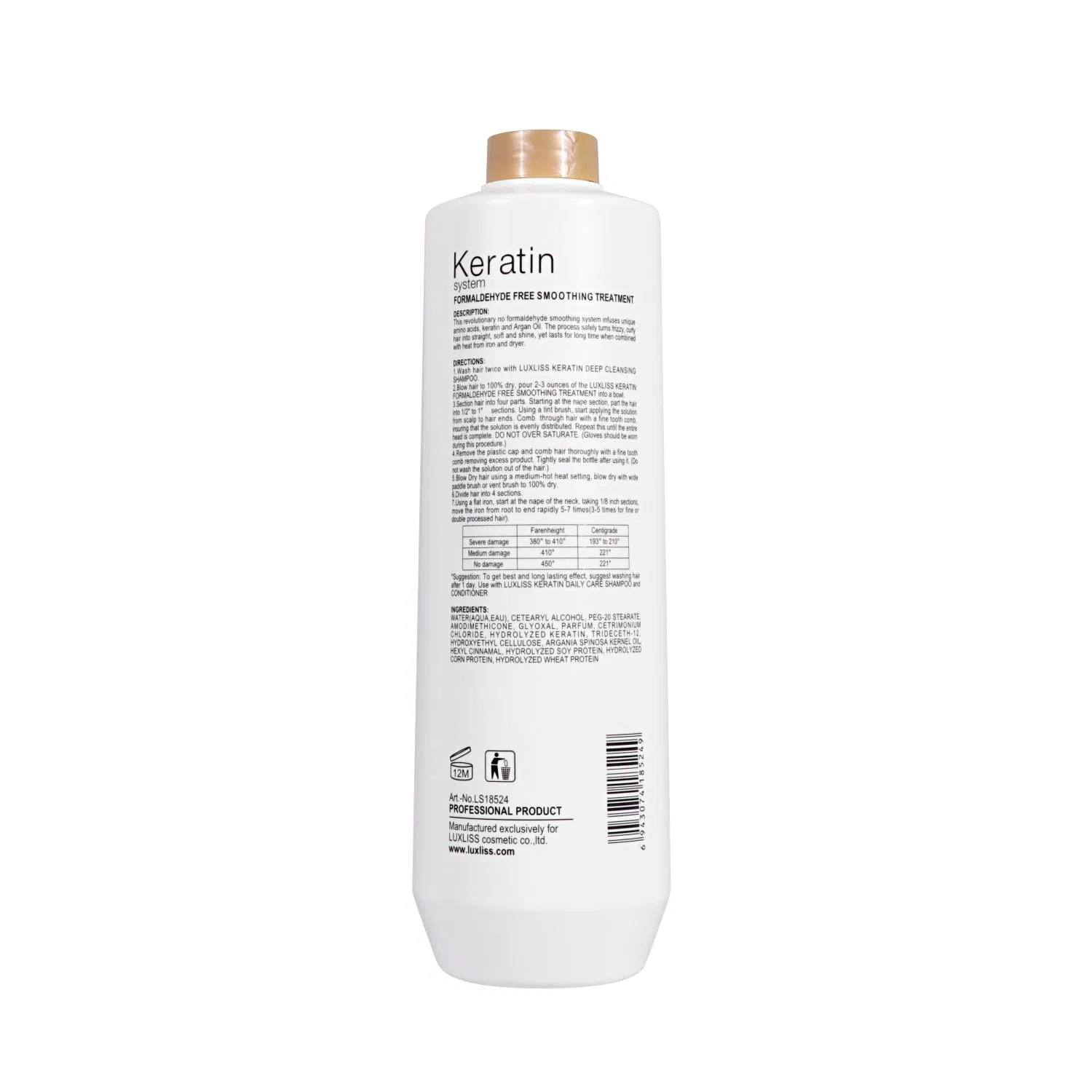 Luxliss Formaldehyde Free Keratin Smoothing Treatment
