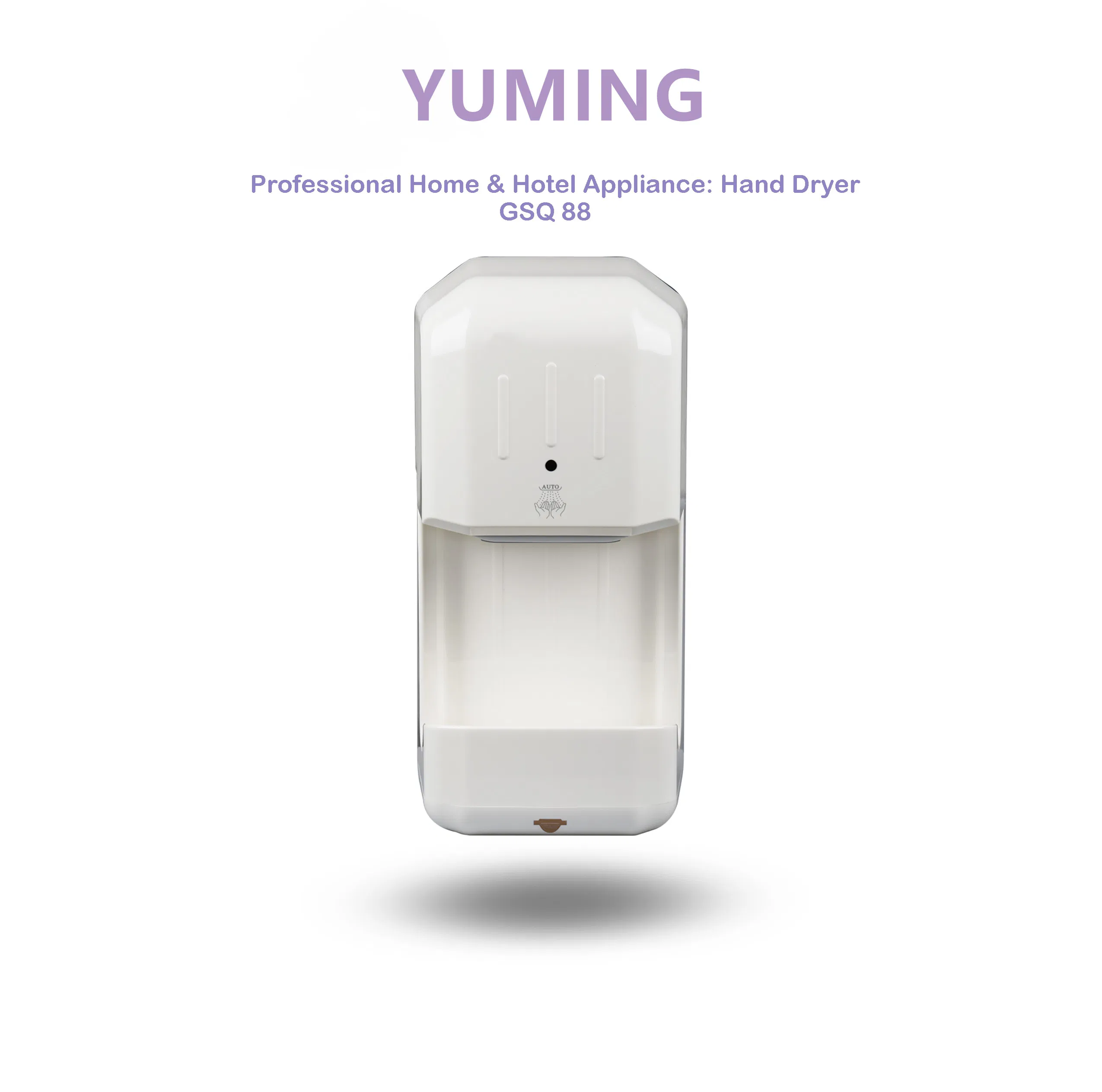 ABS Plastic with Water Tray Collector Design Wall Mounted Dry Auto Hand Dryer