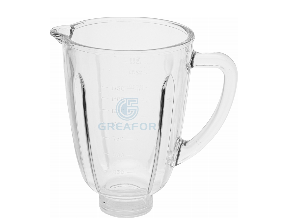 A00 Round Shape 1750ml Large Capacity Juicer Food Blender Jar Luxury Glassware