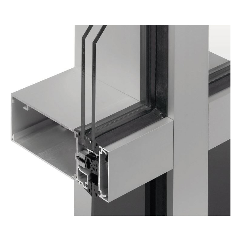 Aluminium Aluminum Extrusion Profiles for Curtain Wall (RAL-598)