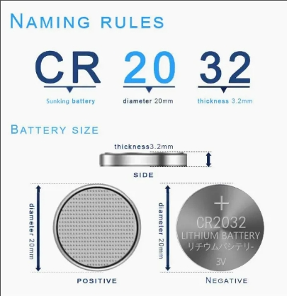 Factory Direct Price Lithium Cr2032 Cr2450 3V Lithium Coin Cell Battery Button Coin Cell Batteries for Toy Earbuds Watch