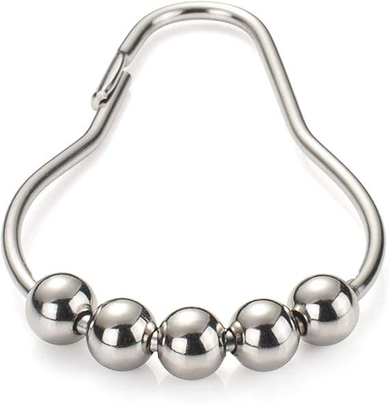 Morden Style Metal Curtain Rings Stainless Steel Curtain Hooks