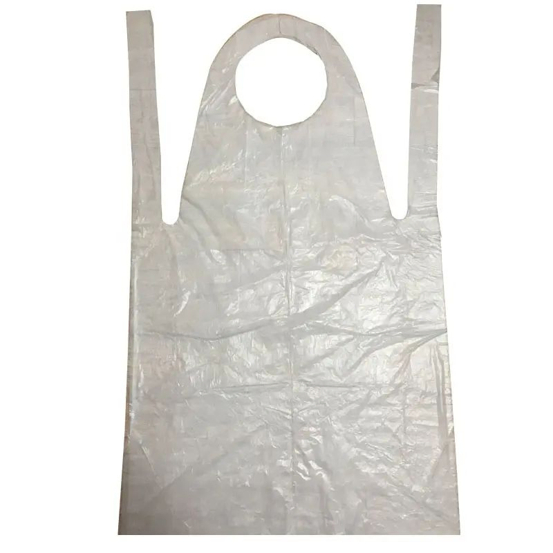 Blue Plastic PE Disposable Apron Medical Hospital for Healthcare Polyethylene Waterproof