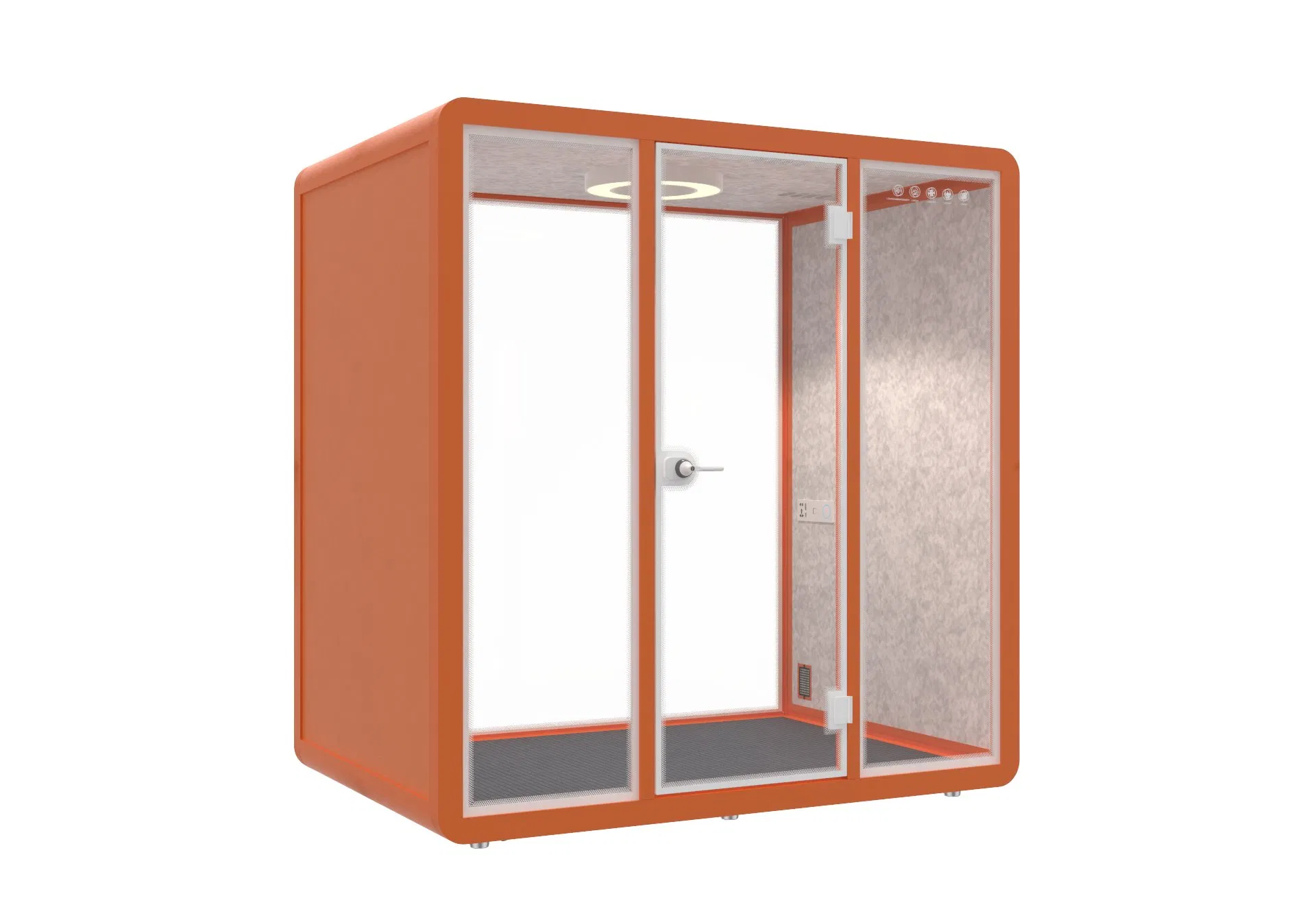 Office Soundproof Meeting Room for Focused Tasks with Tempered Glass Durability and Safety
