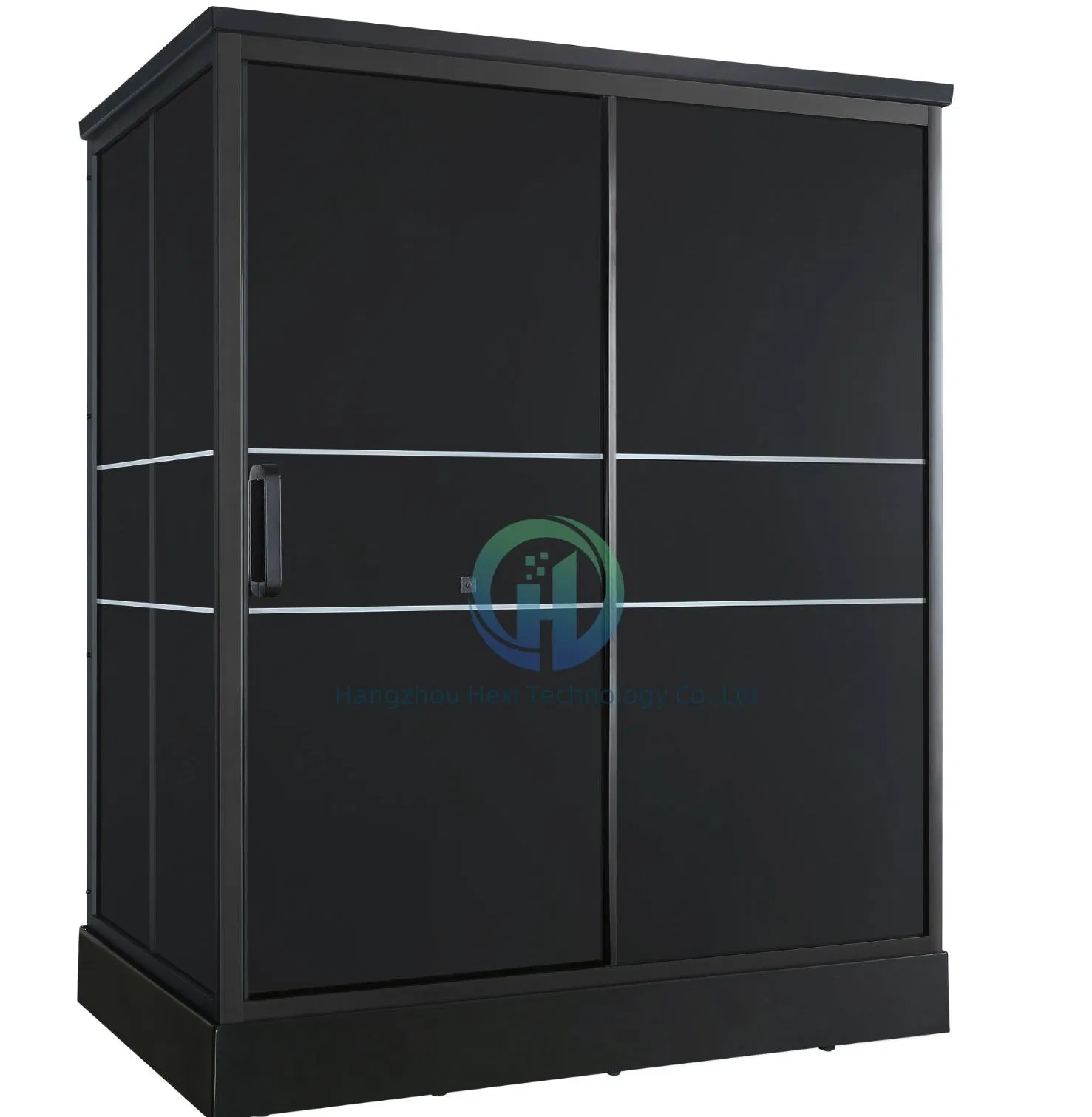 Modern Stylish Black Prefab Bathroom with Toilet for Shower