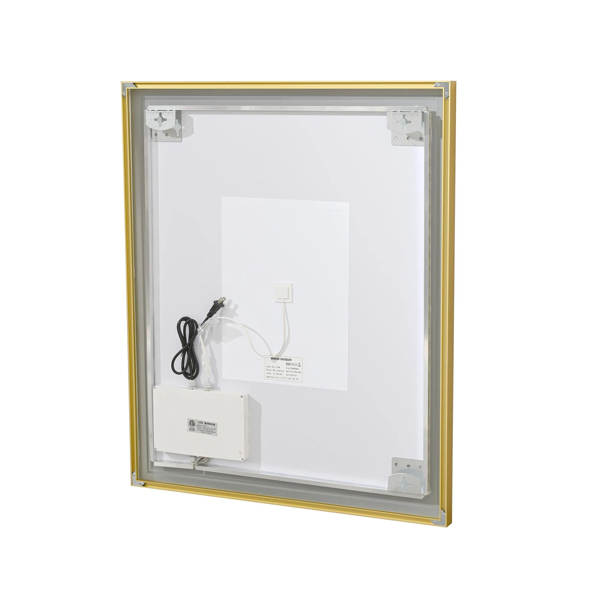 75X90 Energy-Saving LED Soft Light Rectangular LED Wall Mirror for Bathroom