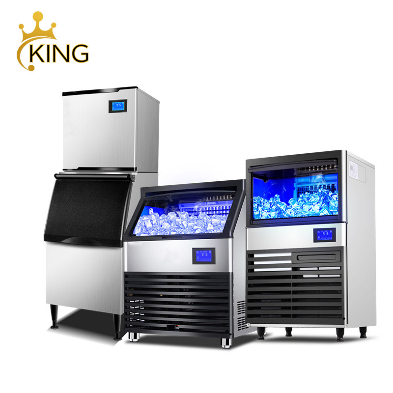 Kindfood 136kg/24h Commercial Bar KTV & Restaurant Use Ice Cube Block Storage Ice Making Machine Ice Maker for Restaurant