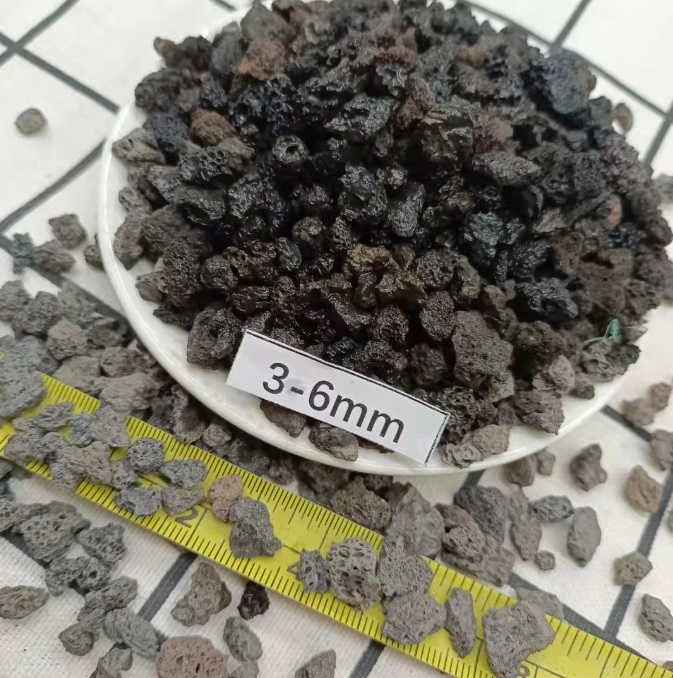 Garden Outdoor Landscaping Black Lava Stone Volcanic Rocks