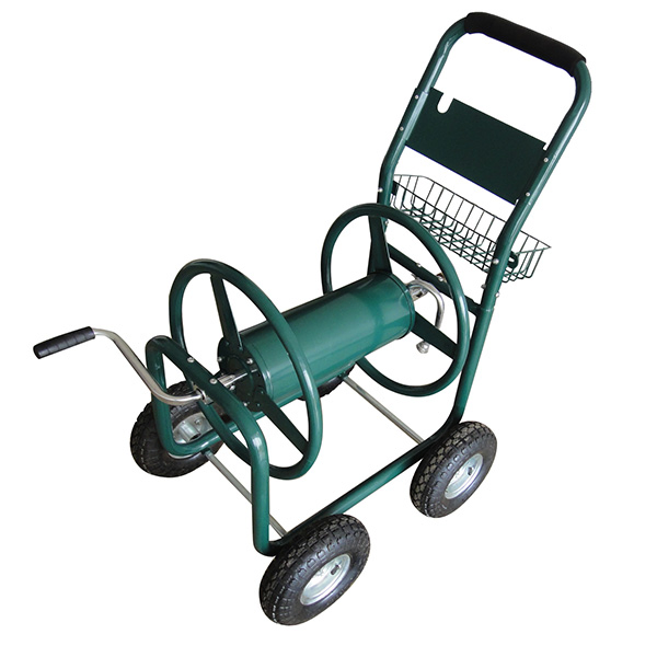 Four Wheels Garden Hose Reel Cart