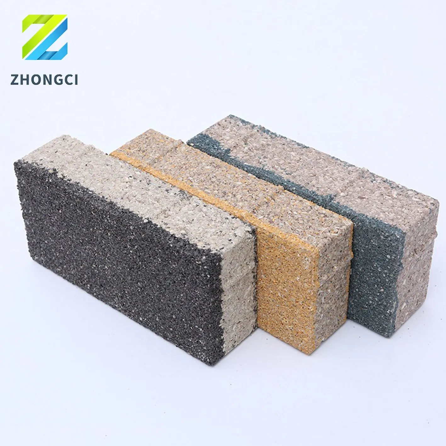 Zhongci Cheap Pervious Landscaping Red Interlocking Patio Brick Paver