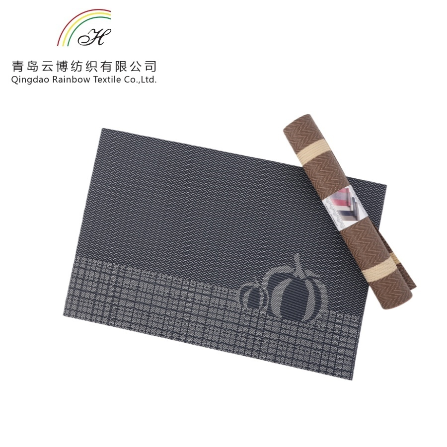 Wholesale Table Decor Rectangle Place Mat Custom Polyester Waterproof Dining Table Placemat with Printing