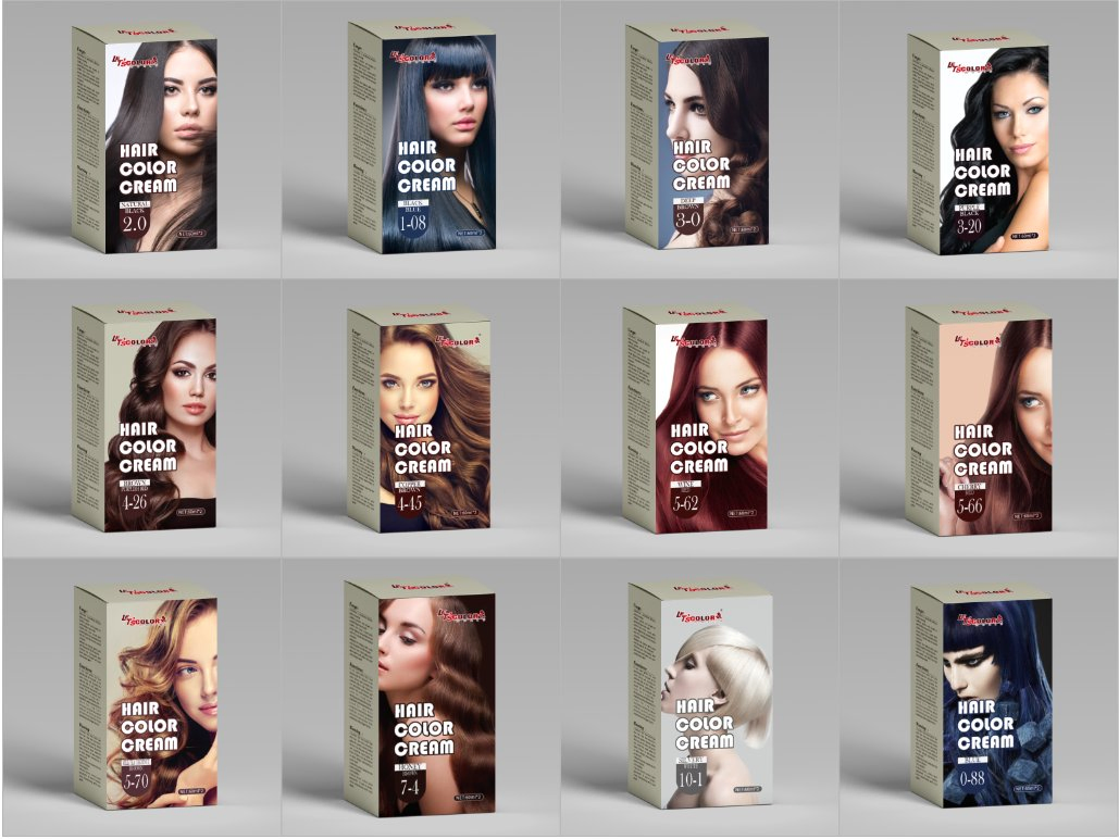 Professional Low Amonia Hair Color Dye for Cover Grey Hair