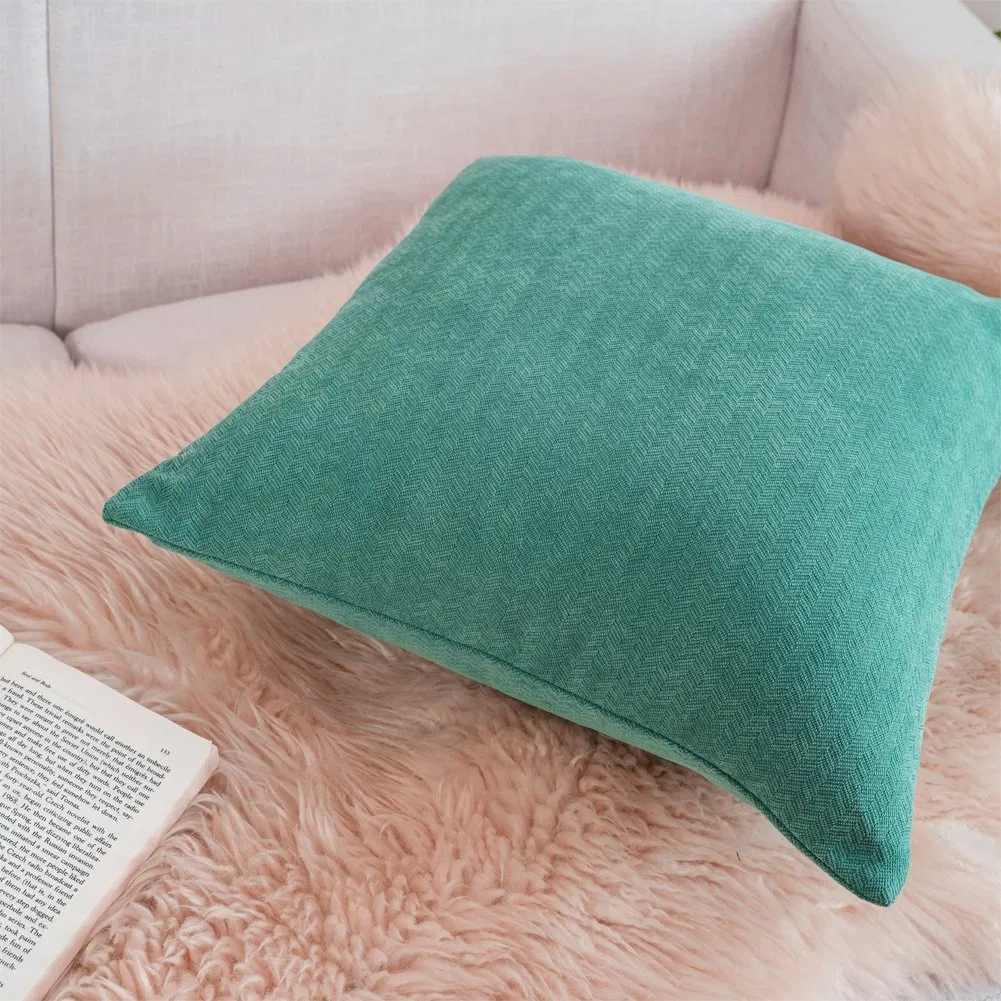 Soft Chenille Pillow Covers 18X18 Inch Couch Throw Pillows Cushion Covers for Home Decor Sofa Bedroom Living Room