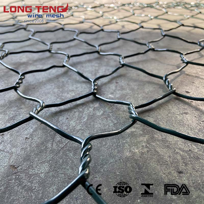 Geocomposite Geo Mat Steel Reinforced Geomat Gabion Mat with Steel Gabion Mesh Wire Plastic Mesh Mat