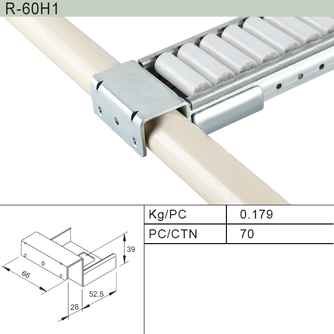 Roller Mounting Bracket / Center Support for Pipe System (R-40H5)