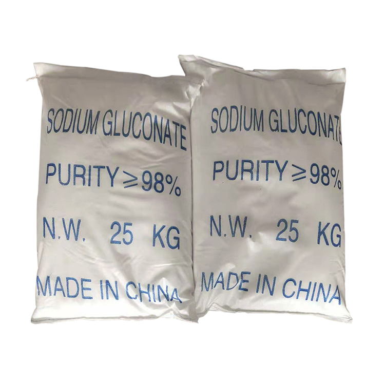Industrial Grade 98% Sodium Gluconate Crystal Concrete Additive