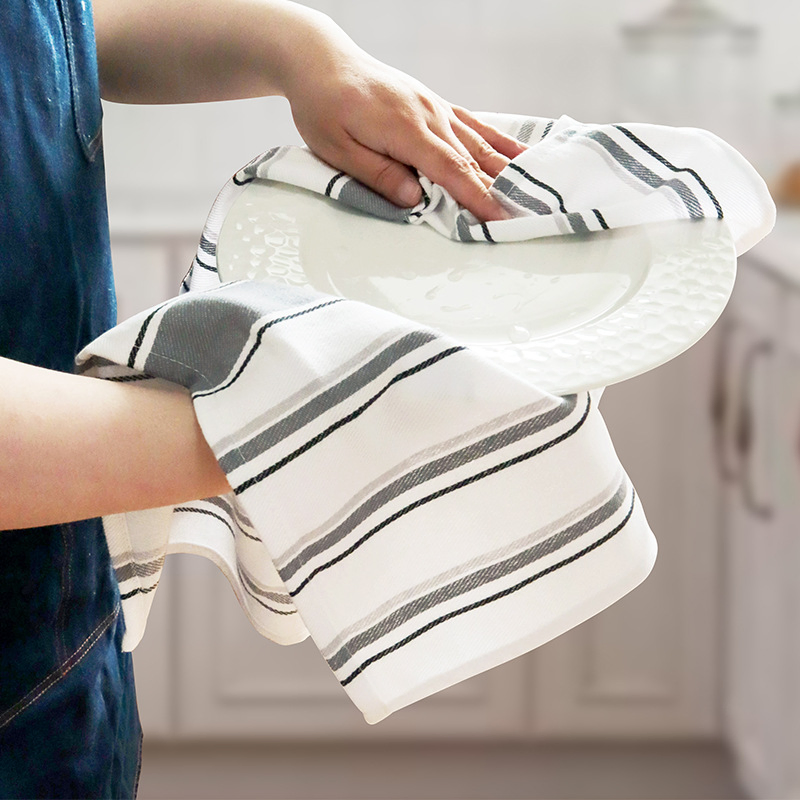 Christmas Cotton Tea Towel Yarn Dyed Kitchen Dish Cloth Towel