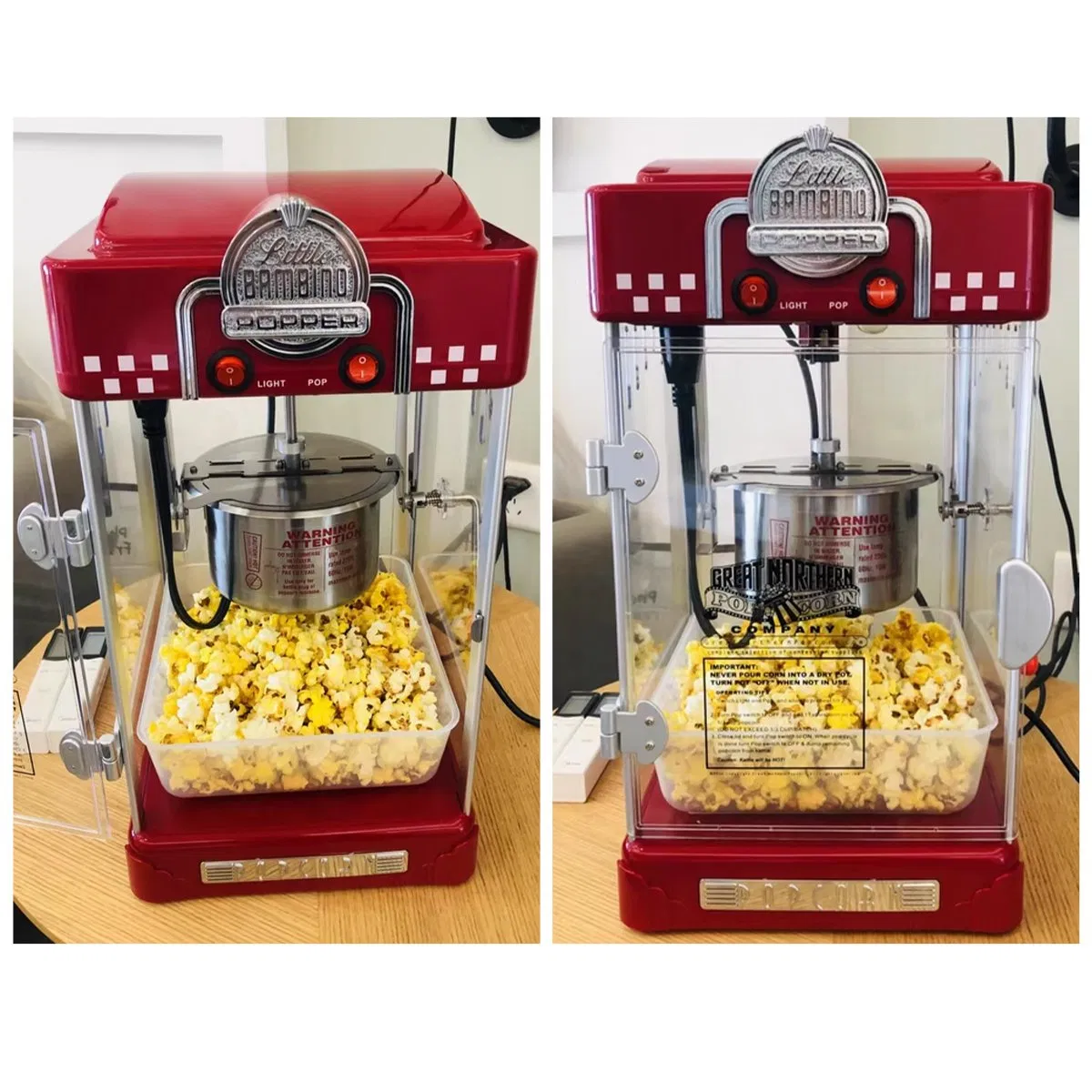 New Commercial Semi-Automatic Popcorn Machine