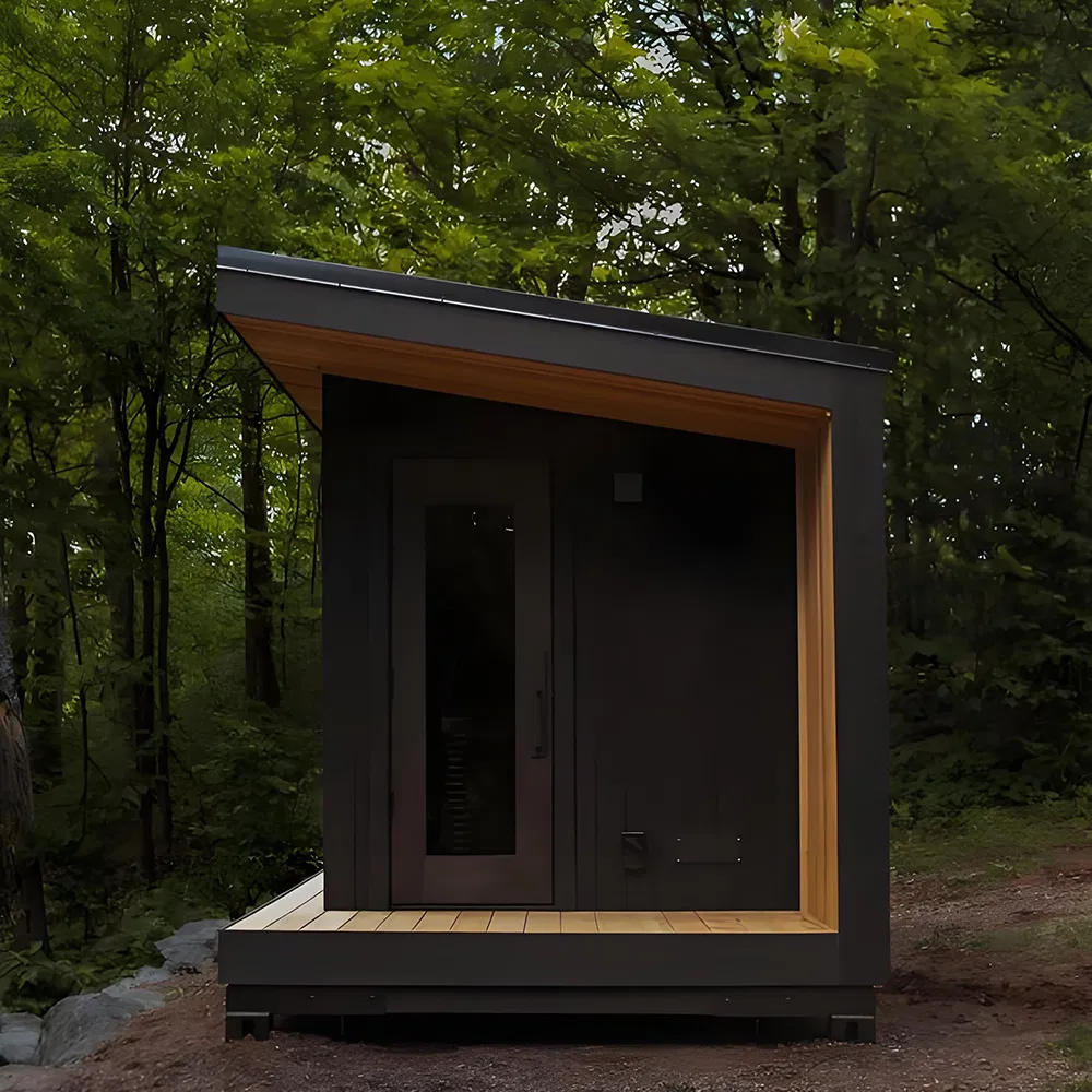 Квадратная сауна на 4-6 человек из хемлока или кедра