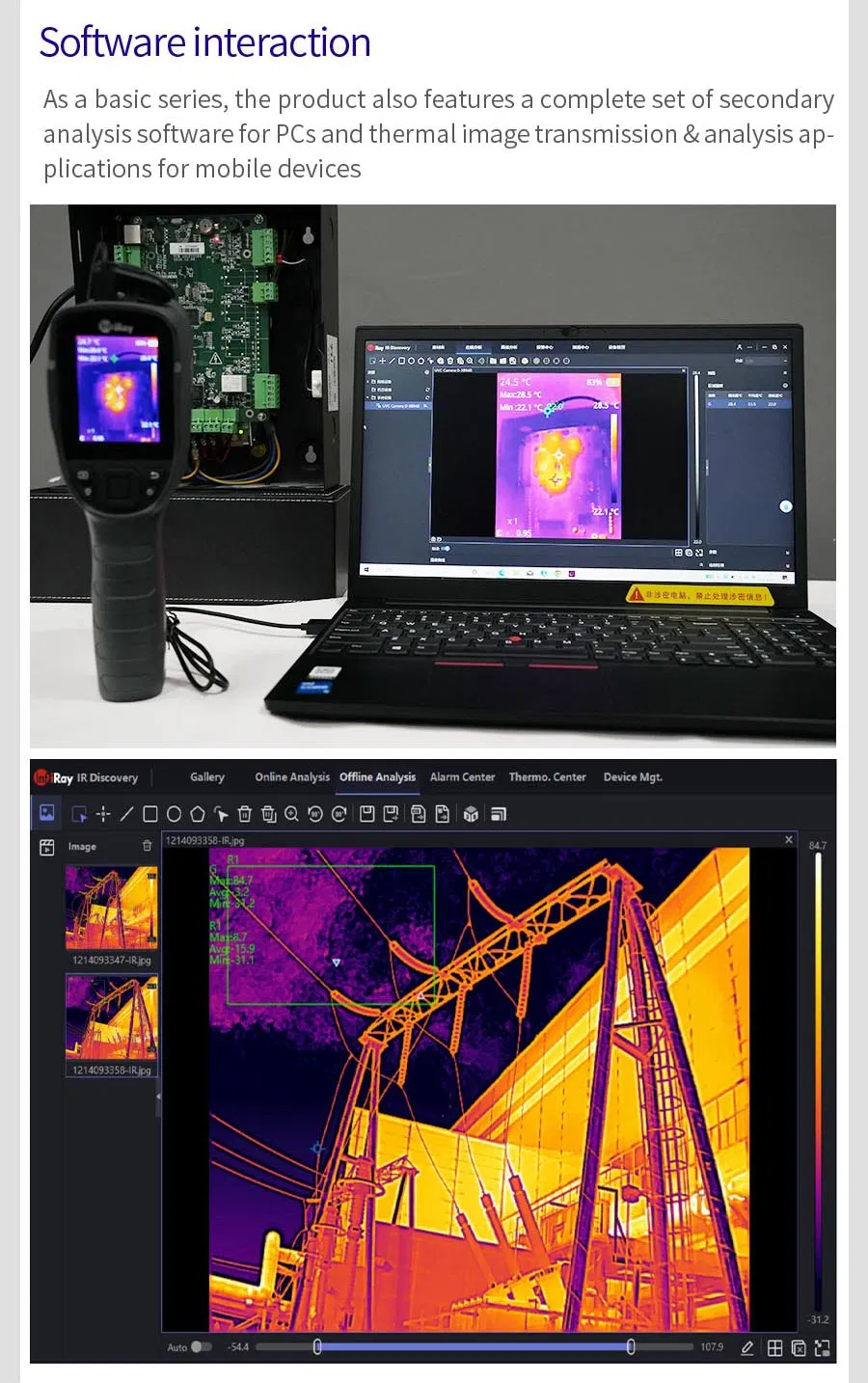 PRO-Grade Thermal Imaging Device for Handheld Night Vision