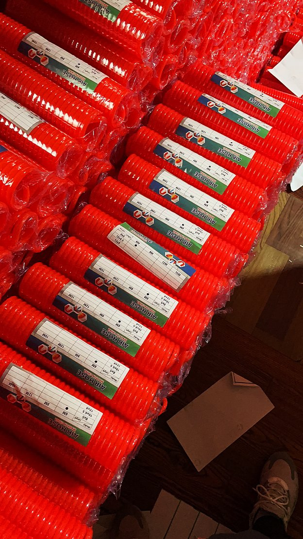 Спиральный ПУ шланг в бухте 8x5-6м