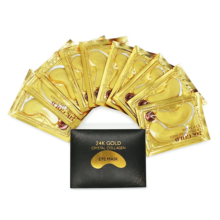 Private Label 24K Gold Collagen Eye Gel Pad Mask Puffy Eyes Solution Wrinkle Remover Eye Patch Eye Mask