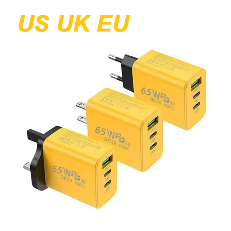 65W Fast Chargers 3Ports Adapters Charger for iPhone Charger Usb Adapter