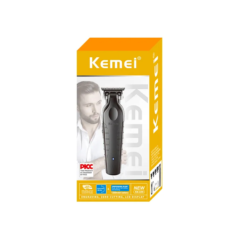 Km-2299 Professional Hair Beard Trimmer Grooming Kit Barber Haircut Shaving Electric Razor Shaver for Men