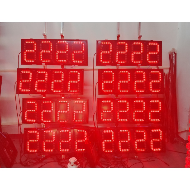 8inch10inch12inch16inch18inch20inch 7 Segment LED Price Display LED Digital Petrol Station Outdoor LED Display